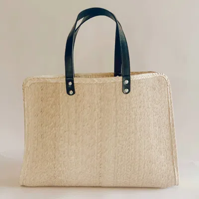 Leah Luna Oversized Tote Bag In Tan In Beige