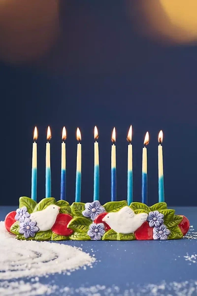 Leah Reena Goren Fleur Menorah In Multi