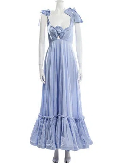 Pre-owned Leal Daccarett Striped Long Dress In Multi