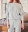 Leallo Dune Solid Crewneck Sweatshirt In Arctic Blue In Multi