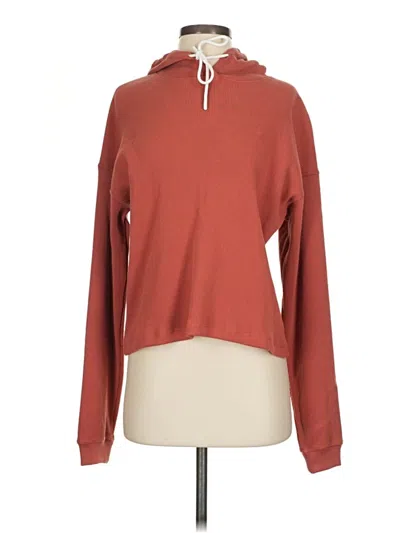 Pre-owned Leallo Long Sleeve Top Brown Cowl Neck Tops