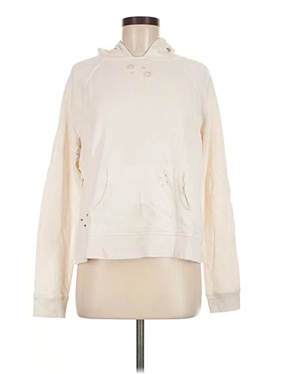 Pre-owned Leallo Pullover Hoodie In White