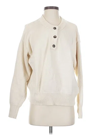 Pre-owned Leallo Pullover Sweater In White