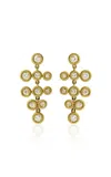 Leandra 18k Yellow Gold Racimo Cabo Earrings