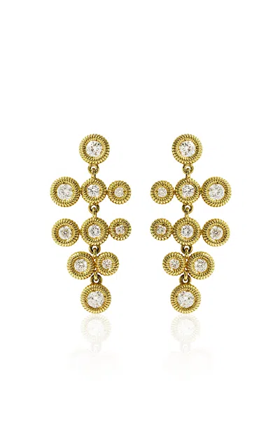 Leandra 18k Yellow Gold Racimo Cabo Earrings In Gold