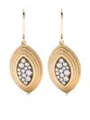 Leandra 18kt Yellow Gold Cabo Dragon Diamond Earrings In Gold