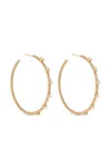 Leandra 18kt Yellow Gold Cabo M Diamond Earrings In Gold