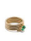Leandra 18kt Yellow Gold Cabo Twist Pinky Ring In Gold