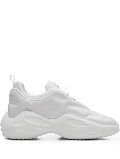 Leandro Lopes Mining Logo-detail Sneakers In White