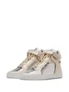 Leandro Lopes Mosh Diamond-embellished High-top Sneakers In Neutral