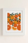 Leanne Simpson Orange Harvest Art Print In White Matte Frame At Urban Outfitters
