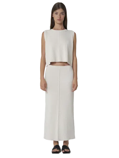 Leap Concept Lyna Tube Knitted Maxi In Beige