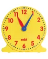 Learning Advantage Geared 12-hour Time Clock, Demonstration Size In Yellow