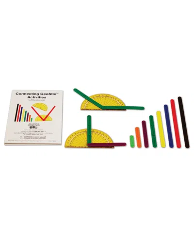 Learning Advantage Geostix Basic Set, 80 Construction Sticks, 24 Activity Card, 2 Protractors In Assorted
