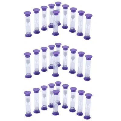Learning Advantage Sand Timers - 3 Minute - 10 Per Set, 3 Sets In Purple