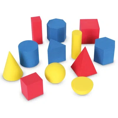 Learning Resources 12 Piece Hands-on Soft Geometric Set