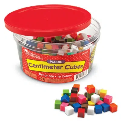 Learning Resources 500 Piece Centimeter Cubes 10 Colors