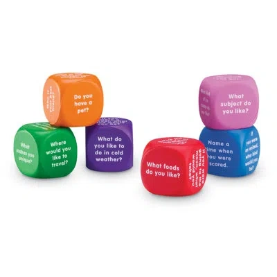 Learning Resources 6 Piece Conversation Cubes Letters Set