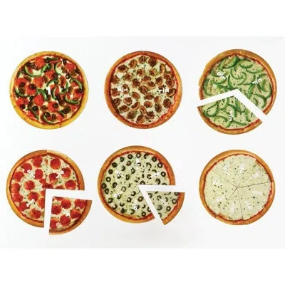 Learning Resources Magnetic Pizza Fraction Set