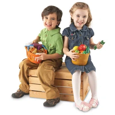 Learning Resources New Sprouts Deluxe Market Set Learning Tools In Brown
