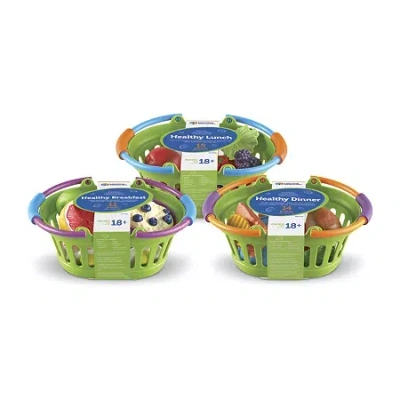 Learning Resources New Sprouts Healthy Basket Bundle (breakfast; Lunch; Dinner) In Transparent