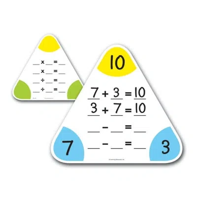 Learning Resources Write & Wipe Fact Family Board Set