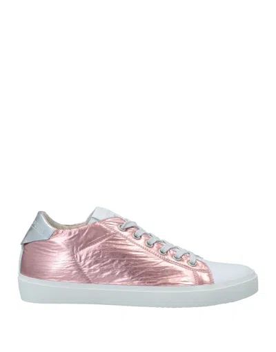 Leather Crown Sneakers In White