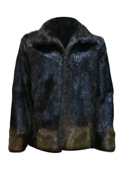 Pre-owned Leather Estate Chocolate Brown Real Nutria Fur Coat | All Sizes In Dark Brown