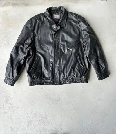 Pre-owned Leather Jacket X Racing Vintage Leather Jacket In Multicolor