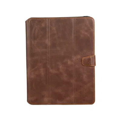 Leathere Handcrafted Leather Case For Ipad Pro Eleven Dark Brown