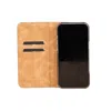 Leathere Iphone 16 Series Leather Wallet Case - Dark Brown - Seoul