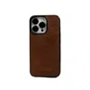 Leathere Iphone Series Dark Brown Leather Case - Austin In Brown