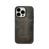 Leathere Iphone Series Grey Leather Case - Austin In Grey