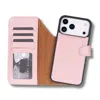 Leathere Leather Iphone Onyedi Pro Max Wallet Case – Pink - Austin In Pink