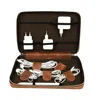 Leathere Leather Tech Organizer Case -rich Brown - Mobile