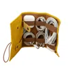 Leathere Leather Yellow Travel Tech Organizer - Riverside In Yellow