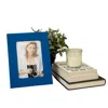 Leathere Luxury Leather Photo Frame - Blue - Allentown