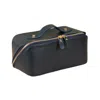 Leathere Luxury Leather Travel Vanity Case – Elegant & Spacious-midnight Blue - San Jose In Blue
