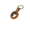 Leathere Premium Leather Airtag Holder - Brown - Orlando