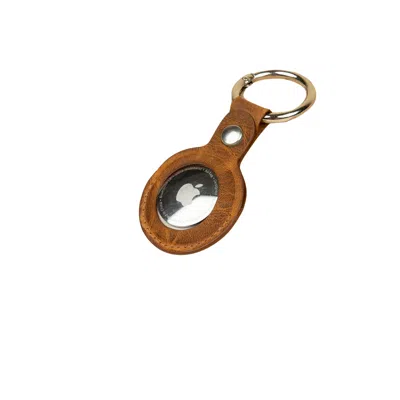 Leathere Premium Leather Airtag Holder - Brown - Orlando