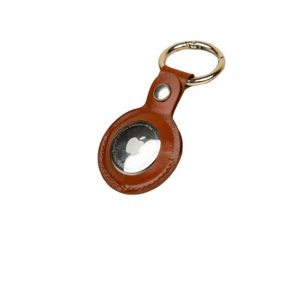 Leathere Premium Leather Airtag Holder - Rich Brown - Orlando