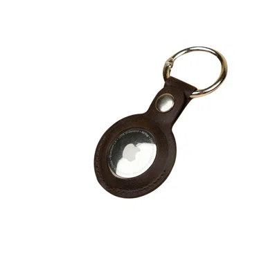 Leathere Premium Leather Airtag Holder - Rich Dark Brown - Orlando