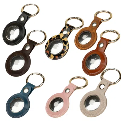 Leathere Premium Leather Airtag Holder - Set - Mixed Colors - Orlando