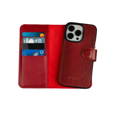 Leathere Red Iphone  Case