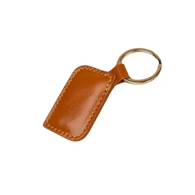 Leathere Stylish Leather Keychain - Rich Brown - Burbank