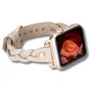 Leathere Women's Apple Watch Braided Band - Light Beige - Chico In Sand