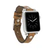 Leathere Women's Apple Watch Caramel Brown Leather Strap - Detroit In Brown