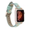 Leathere Women's Apple Watch Mint Green Leather Strap - Detroit In Green