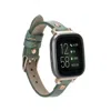 Leathere Women's Apple Watch Pastel Green Leather Strap - Detroit In Green