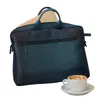 Leathere Women's Classic Leather Laptop Bag - Blue - Hollywood
